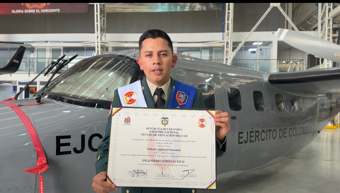 Ejército Nacional exalta historia de superación y excelencia académica de suboficial formado en sus filas