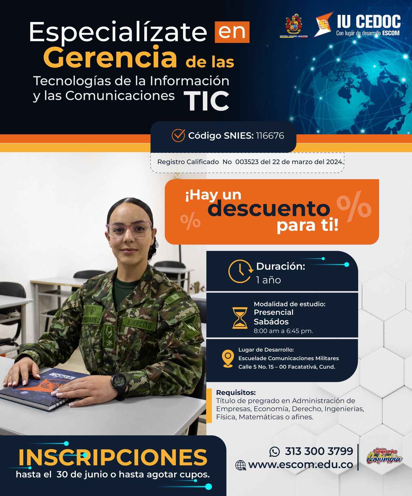 Especialización en Gerencia de las Tecnologías de la Información y las Comunicaciones TIC