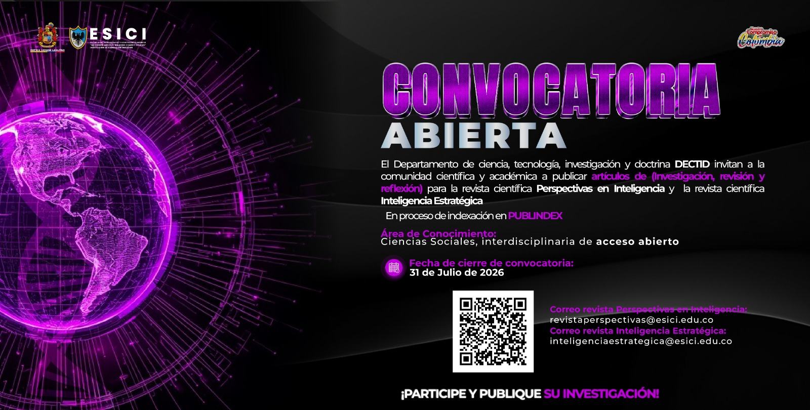 CONVOCATORIA ABIERTA | Publica tu investigación